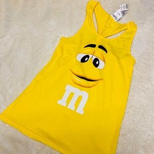 M & M small yellow tank top